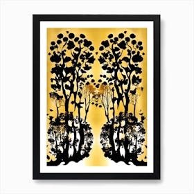 Trees In The Forest Art Print