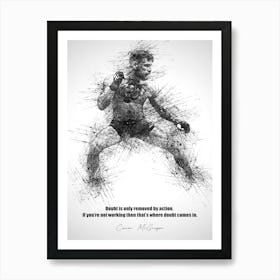 Conor Mcgregor Ufc Sketch Art Print