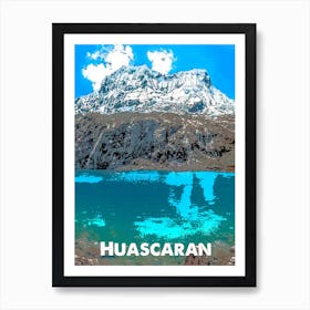 Huascaran, Mountain, Peru, Nature, Andes, Climbing, Wall Print, Art Print