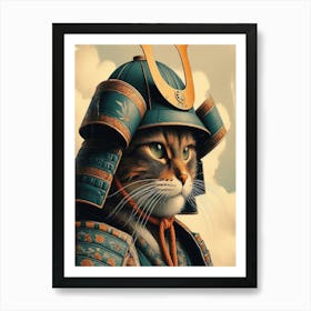 Samurai Cat Art Print