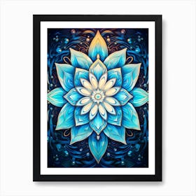 Symmetrical Mandalas Geometric Illustration 33 Art Print