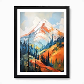 Mount Rainier Usa 1 Mountain Painting Art Print