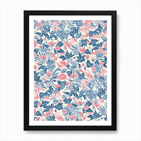 Floral Charm London Fabrics Floral Pattern 1 Art Print