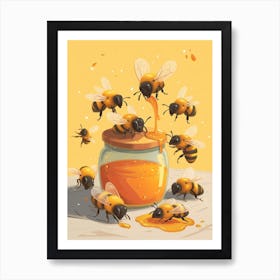 Cuckoo Bee Storybook Illustration 10 Art Print