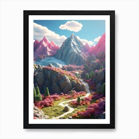 3d Landscape Art Print