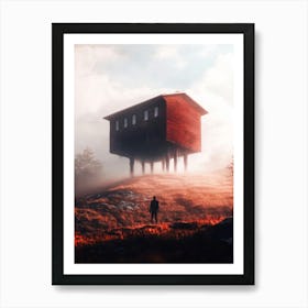 House On A Hill 4 Art Print