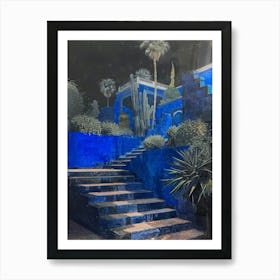 Blue Garden 2 Art Print