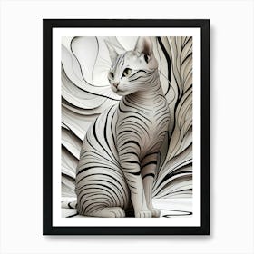 Cat Art Art Print