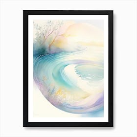 Whirlpool Water Waterscape Gouache 1 Art Print