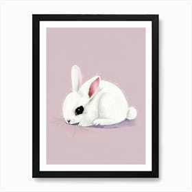 White Bunny 2 Art Print