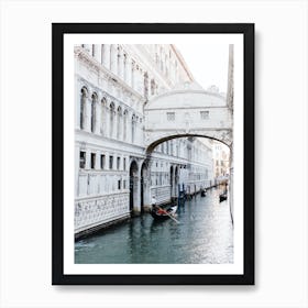 Gondola, Summer In Venice Italy, Europe  Art Print