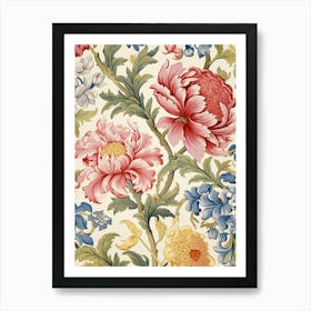 Floral Wallpaper 82 Art Print