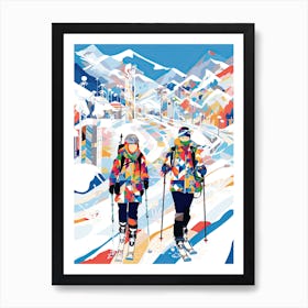Hakuba   Nagano Japan, Ski Resort Illustration 0 Art Print