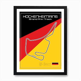 Racetrack Hockenheim Art Print