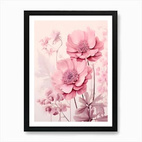 Pink Flowers 21 Art Print