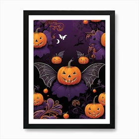 Halloween Pumpkins 15 Art Print