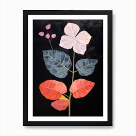 Hydrangea Hilma Af Klint Inspired Flower Illustration Art Print