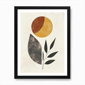 Sun And Leaves Art Print