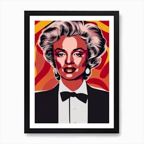Marilyn Monroe Illustration Movies Art Print