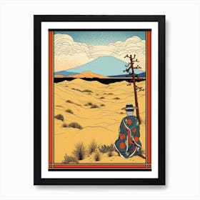 Sand Dunes Of Tottori, Japan Vintage Travel Art 2 Art Print