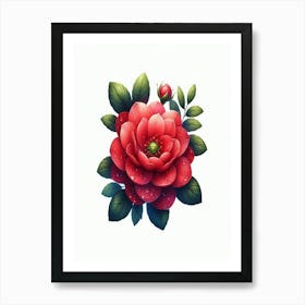 Red Rose 17 Art Print