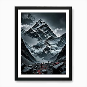 Mountains Mount Everest: The Pinnacle of Nature's Art Art Print