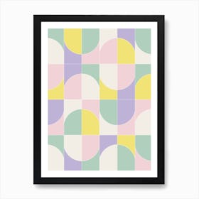 Bold Geo Tiles 05 Art Print