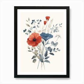 Bouquet Of Flowers Art Print