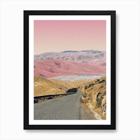 Road In The Pink Desert Art Print