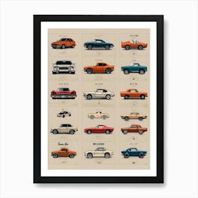 Chevrolet Muscle Cars Art Print