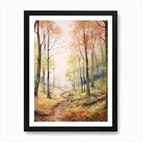 Autumn Forest Landscape The Forest Of Bowland England Art Print