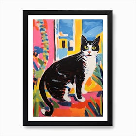 Painting Of A Cat In Agadir Morocco 1 Art Print