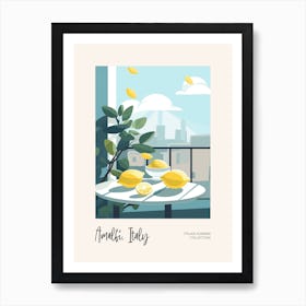 Amalfi, Italy Lemons 2 Italian Summer Collection Art Print