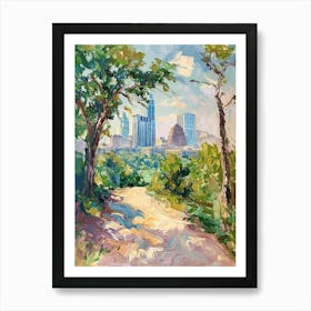 The Domain Austin Texas Oil Painting 2 Art Print