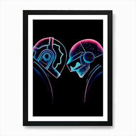 Daft Punk & Daft Punk 1 Art Print