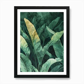 Banana Leaves 2 Art Print