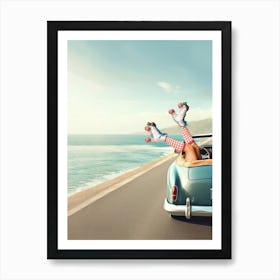Let's Roll - Seaside Roadtrip Art Print
