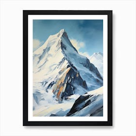 Vinson Massif Antarctica 5 Mountain Painting Art Print