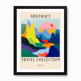 Abstract Travel Collection Poster South Korea 6 Art Print