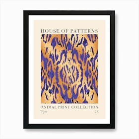 House Of Patterns Tiger Animal Print Pattern 2 Art Print