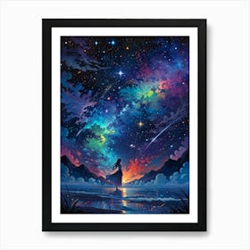 Starry Night Sky 19 Art Print