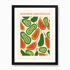 Abstract Fruit Pattern Illustration 1 Poster 1 Art Print