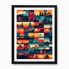 Landscapes Of The World Art Print