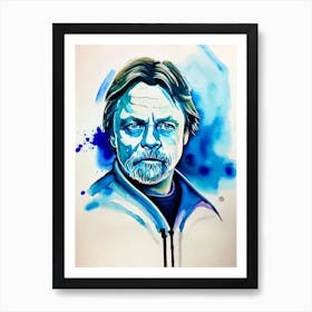 Mark Hamill In Star Wars: Episode Iv   A New Hope Watercolor Art Print
