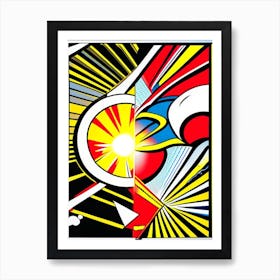 Fusion Bright Comic Space Art Print