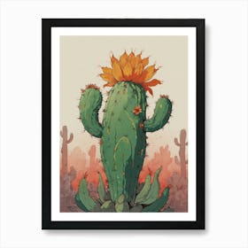 Cactus Flower 2 Art Print
