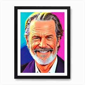 Jeff Bridges Pop Movies Art Movies Art Print