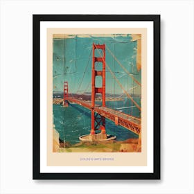 Kitsch Golden Gate Bridge Poster 1 Art Print