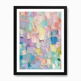 Pastels Impasto Strokes 11 Art Print