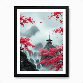 Asian Pagoda 3 Art Print